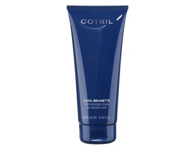 COOL BRUNETTE ANTI ORANGE MASK FOR BROWN HAIR tonuojanti kaukė rudiems plaukams 200ml