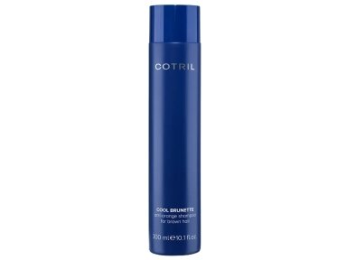 COOL BRUNETTE ANTI ORANGE SHAMPOO FOR BROWN HAIR šampūnas rudiems plaukams su mėlynu pigmentu 300ml