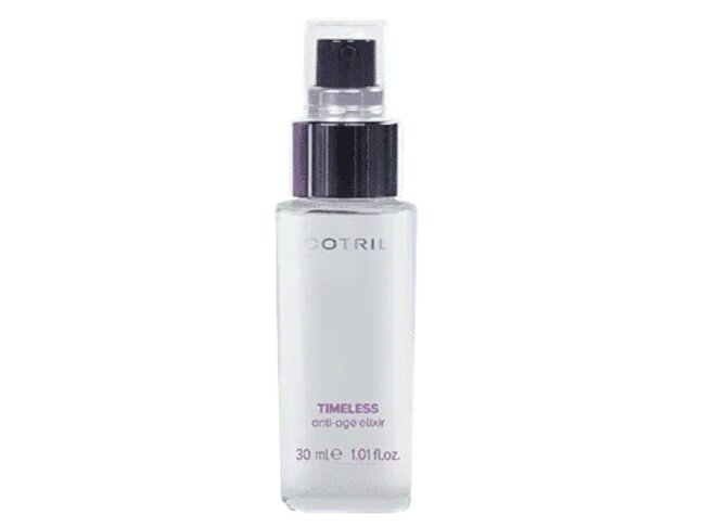 COTRIL TIMLESS ANTI AGE ELIXIR žvilgesio suteikiantis eliksyras plaukams 30ml COTRIL TIMLESS ANTI AGE ELIXIR žvilgesio suteikiantis eliksyras plaukams 30ml