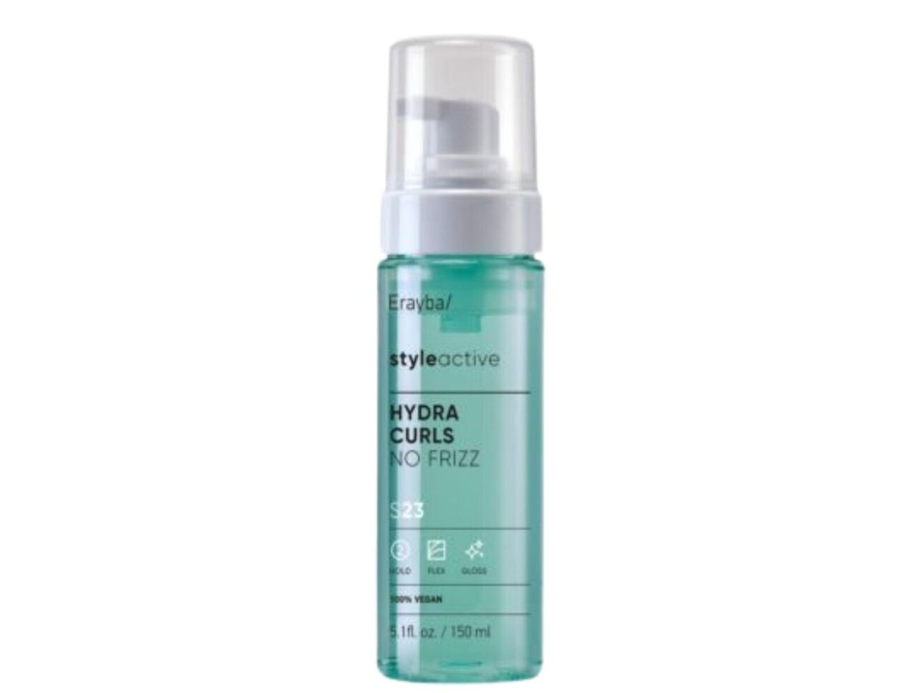 ERAYBA/ STYLEACTIVE S23 HYDRA CURLS FOAM - drėkinančios putos garbanotiems plaukams 150ml