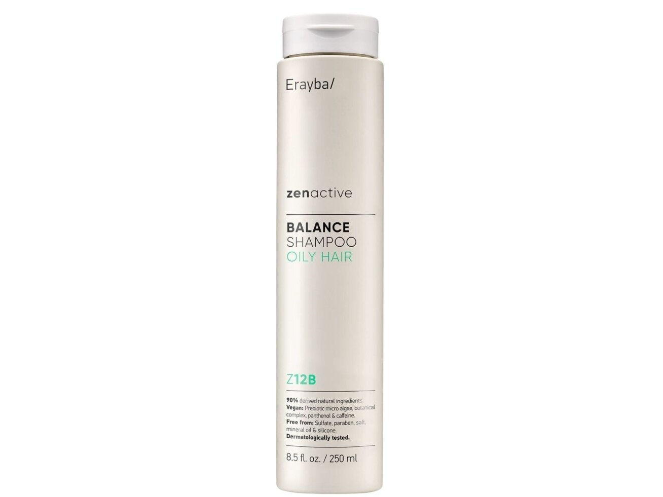 ERAYBA/ ZENACTIVE Z12B BALANCE SHAMPOO OILY HAIR - balansuojantis šampūnas riebiems plaukams 250ml ERAYBA/ ZENACTIVE Z12B BALANCE SHAMPOO OILY HAIR - balansuojantis šampūnas riebiems plaukams 250ml