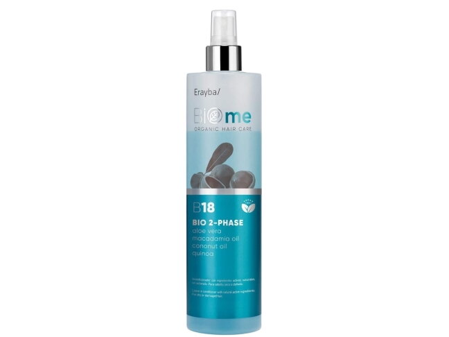 ERAYBA/ BIOme B18 BIO 2-PHASE SPRAY CONDITIONER - organiškas, dvifazis nenuplaunamas plaukų kondicionierius 2