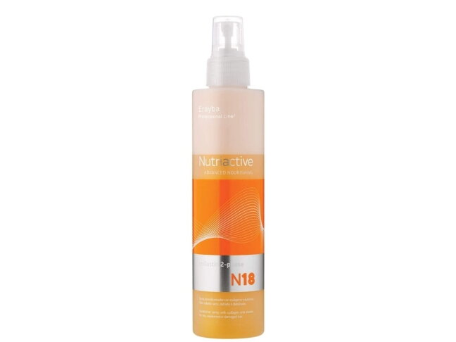 ERAYBA/ NUTRIACTIVE N18 COLLASTIN 2-PHASE CONDITIONER - dvifazis, paliekamas plaukų kondicionierius su su kolagenu ir elastanu 1