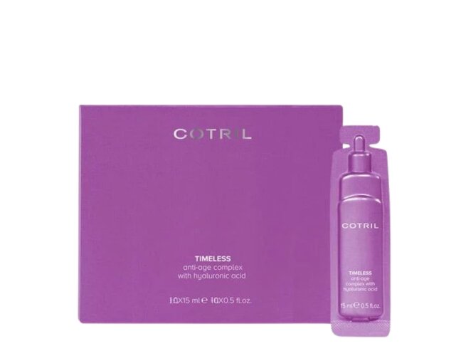COTRIL TIMELESS ANTI AGING COMPLEX WITH HYALURONIC ACID intensyvi drėkinamoji procedūra plaukams su hialurono rūgštimi 1 COTRIL TIMELESS ANTI AGING COMPLEX WITH HYALURONIC ACID intensyvi drėkinamoji procedūra plaukams su hialurono rūgštimi 1
